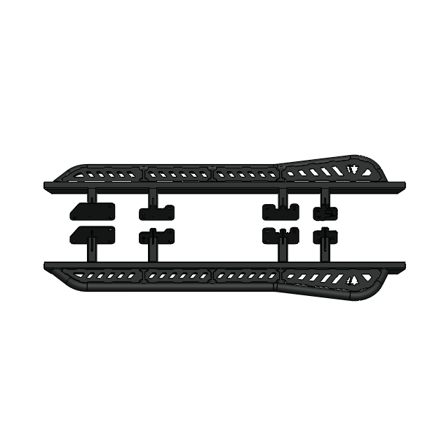 Greenlane Offroad Aluminum Sliders w/ Bump Out for 2024+ Tacoma Access Cab