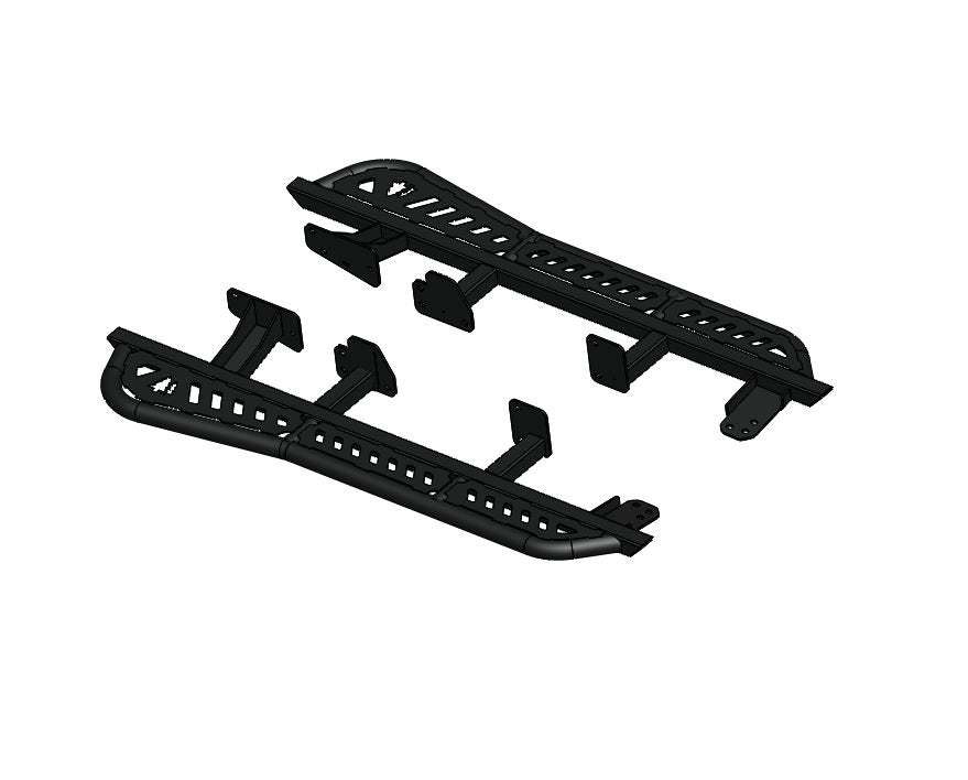 Greenlane Offroad Hybrid Sliders with Bump Out - 2024+ Land Cruiser Prado