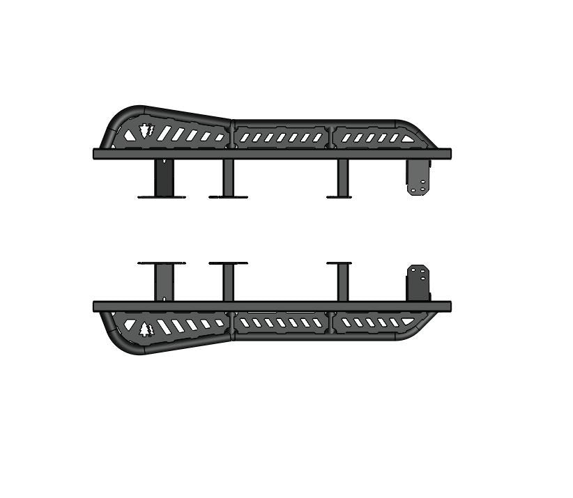 Greenlane Offroad Hybrid Sliders with Bump Out - 2024+ Land Cruiser Prado