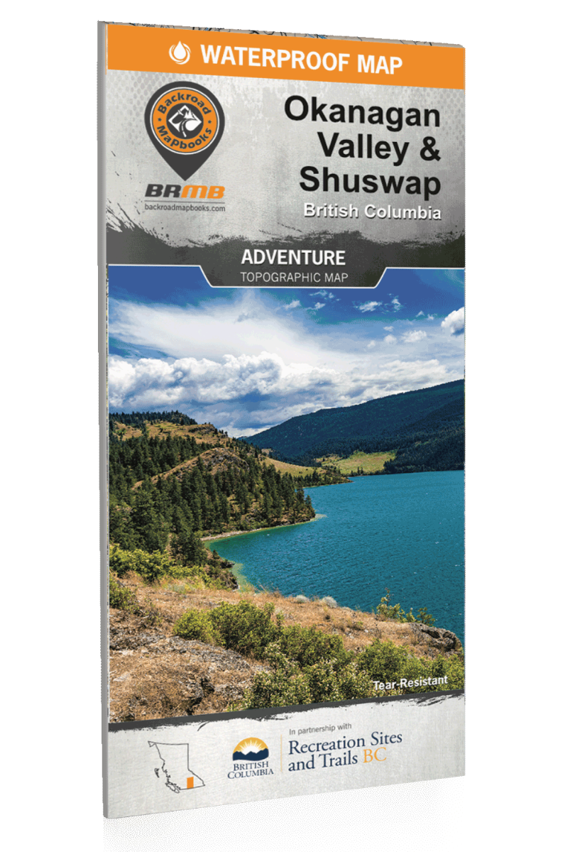 BRMB Okanagan Valley & Shuswap BC - Waterproof Recreation Map