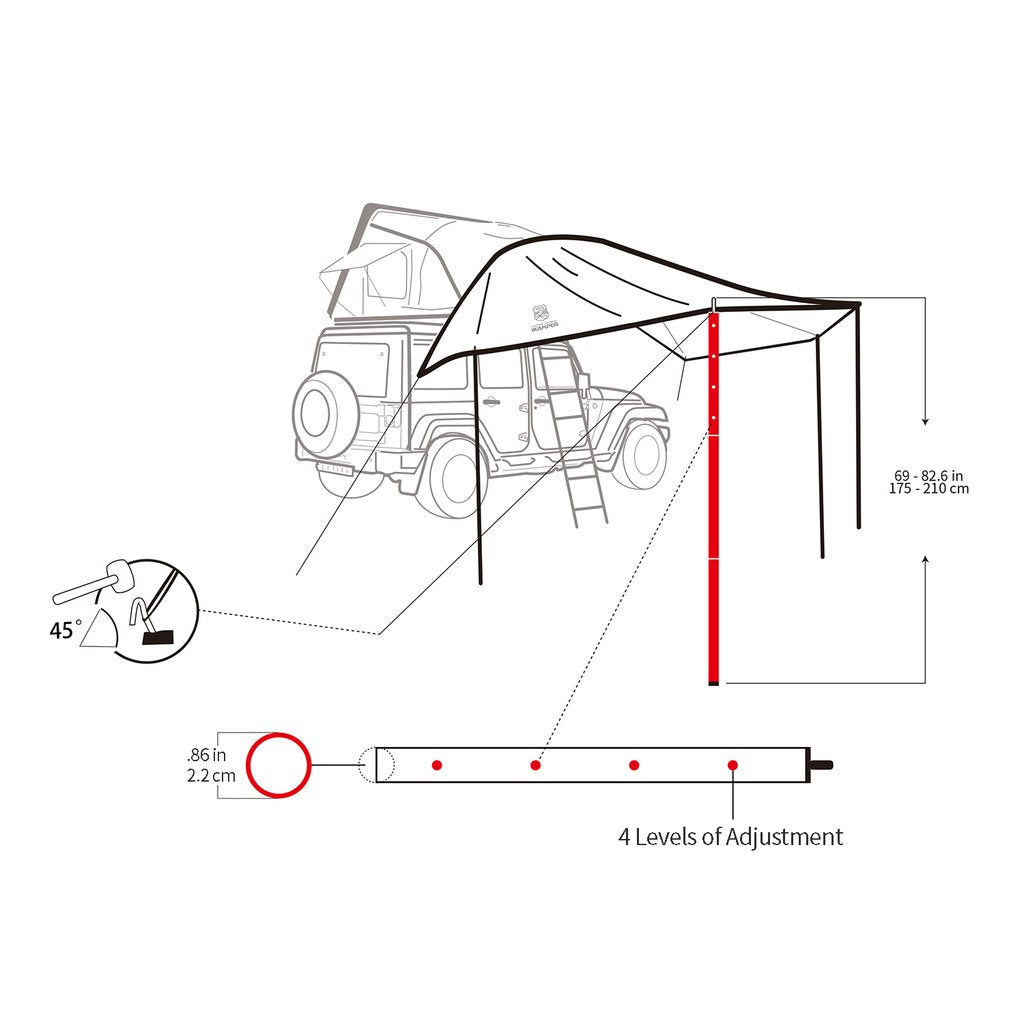 iKamper Canopy Poles