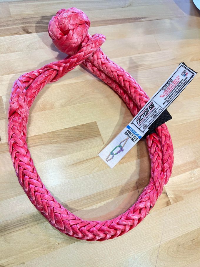 Factor 55 1/2" Standard Duty Soft Shackle