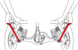 SPC Rear Lower Control Arms for 1998-2007 100 Series Land Cruiser (25955)
