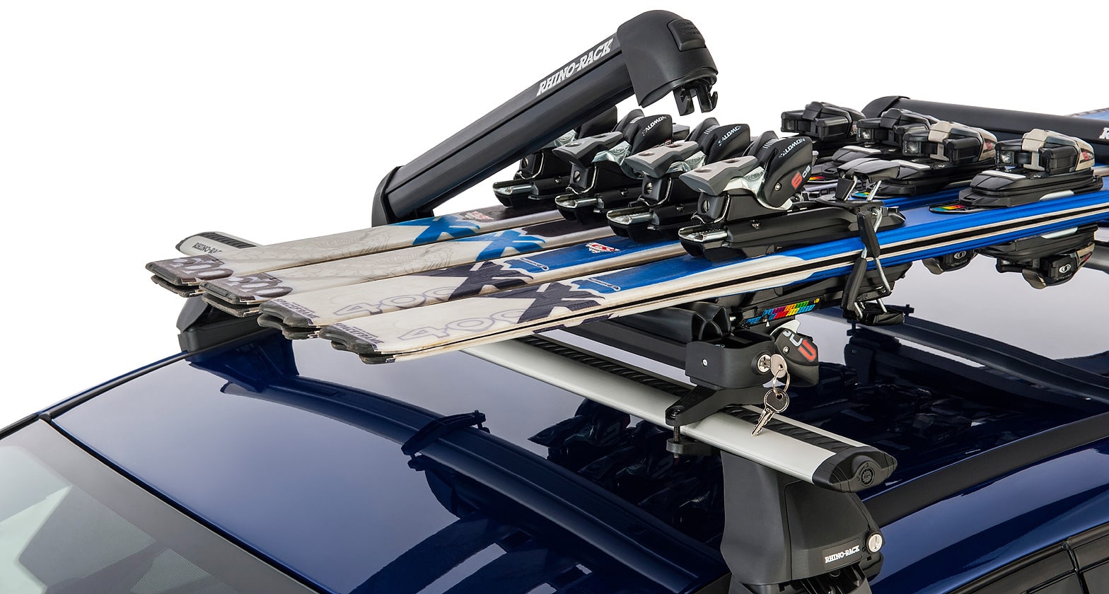 Rhino-Rack Ski And Snowboard Carrier - 4 Skis Or 2 Snowboards - 574
