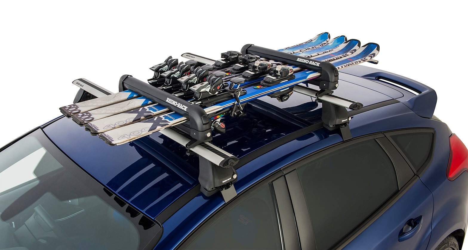 Rhino-Rack Ski And Snowboard Carrier - 4 Skis Or 2 Snowboards - 574