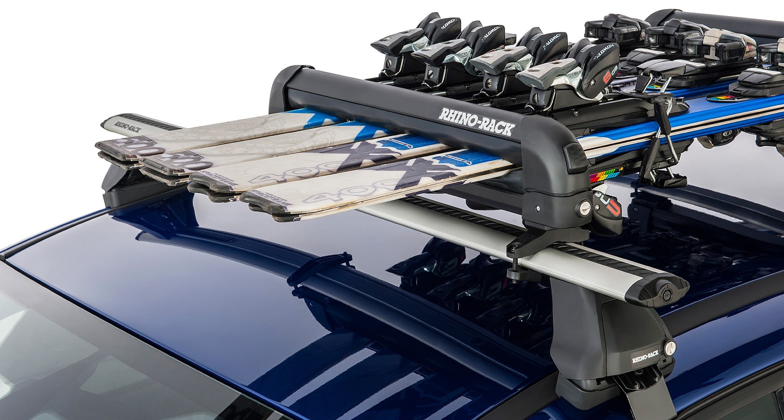 Rhino-Rack Ski And Snowboard Carrier - 4 Skis Or 2 Snowboards - 574