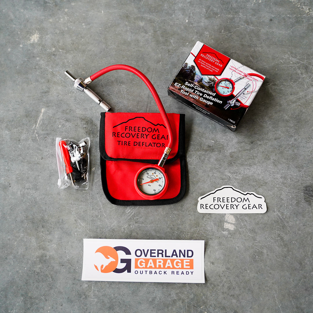 Freedom Recovery Gear Self-Contained EZ-Rapid Tire Deflation Tool with Gauge