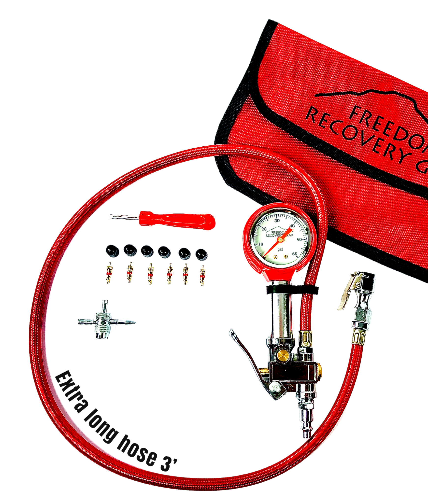 Freedom Recovery Gear EZ-Rapid Tire Inflator with Gauge
