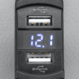 STEDI Dual USB 4x4 Volt Meter Gauge Monitor