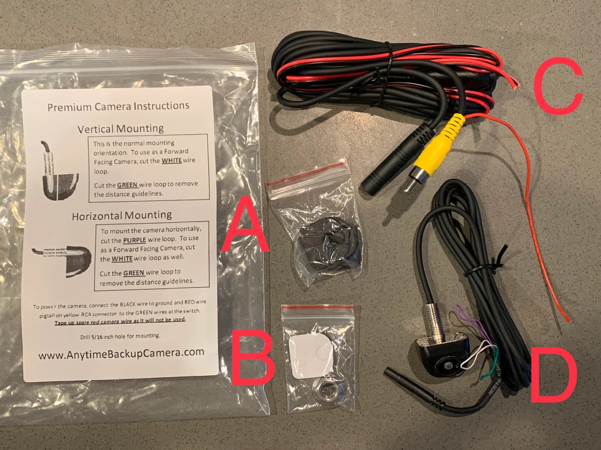 Anytime Backup and Front Camera Kit (2014 to 2019)