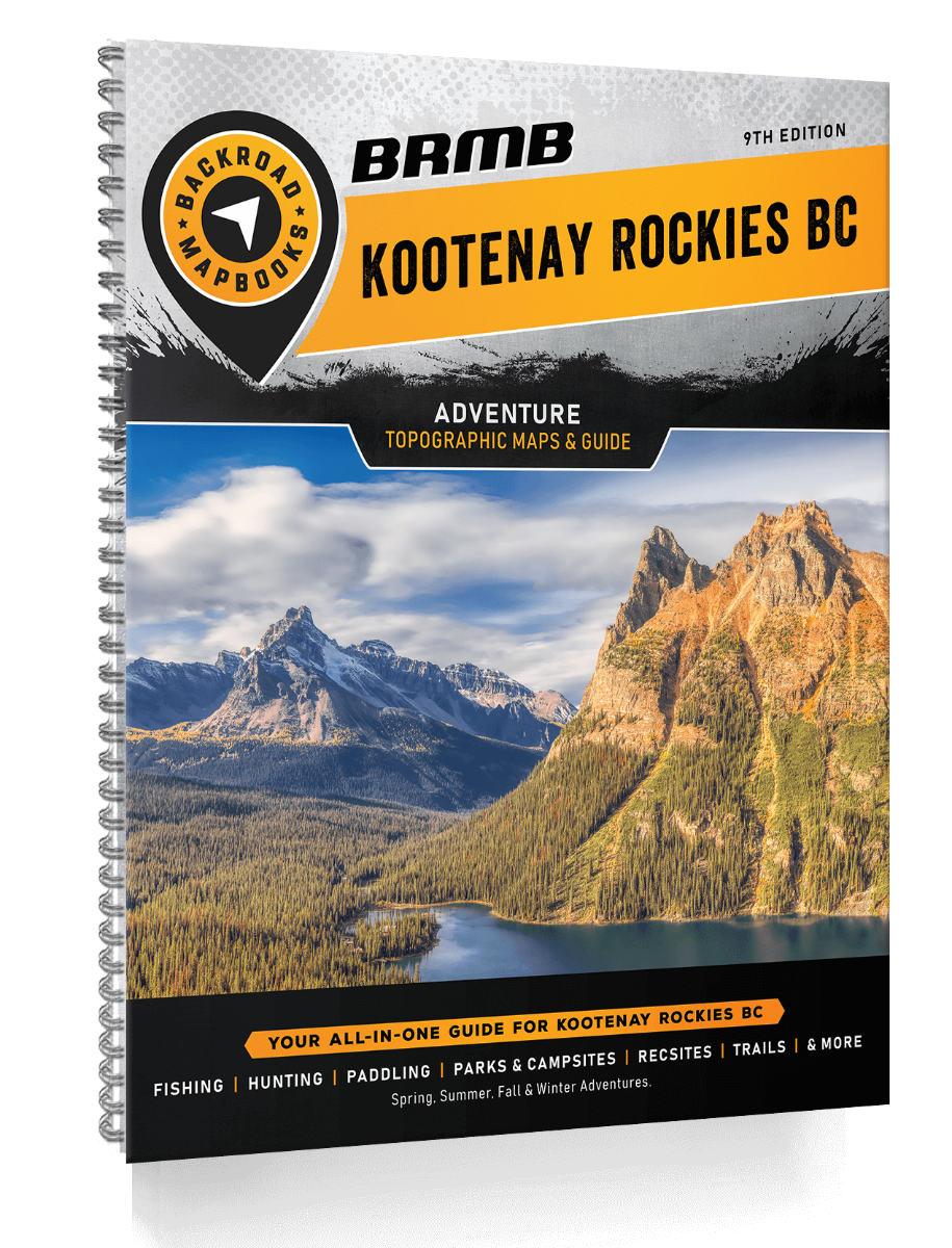 Backroad MapbooksKootenay Region BC Fishing - Spiral - 4th Edition