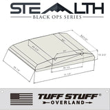 Tuff Stuff Stealth Aluminum Side Open Tent, 3+ Person