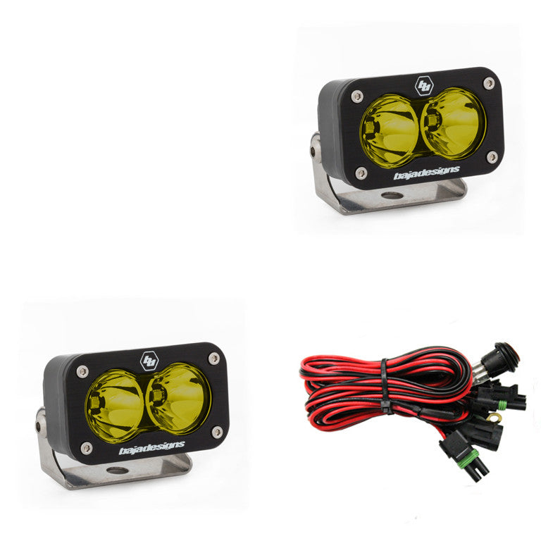 Baja Designs S2 Sport Black LED Auxiliary Light Pod Pair Overland Garage