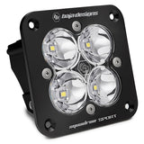 Baja Designs Squadron Sport Black Flush Mount LED Auxiliary Light Pod (Pair)