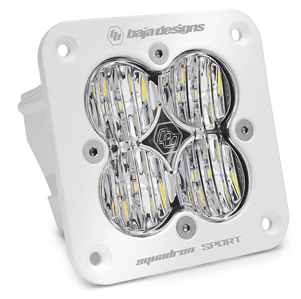 Baja Designs Squadron Sport White Flush Mount LED Auxiliary Light Pod (Pair)