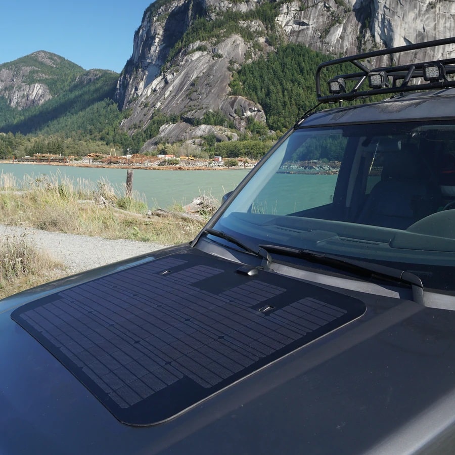 Cascadia 4x4 Land Rover LR3/LR4 VSS System - 100 Watt Hood Solar Panel