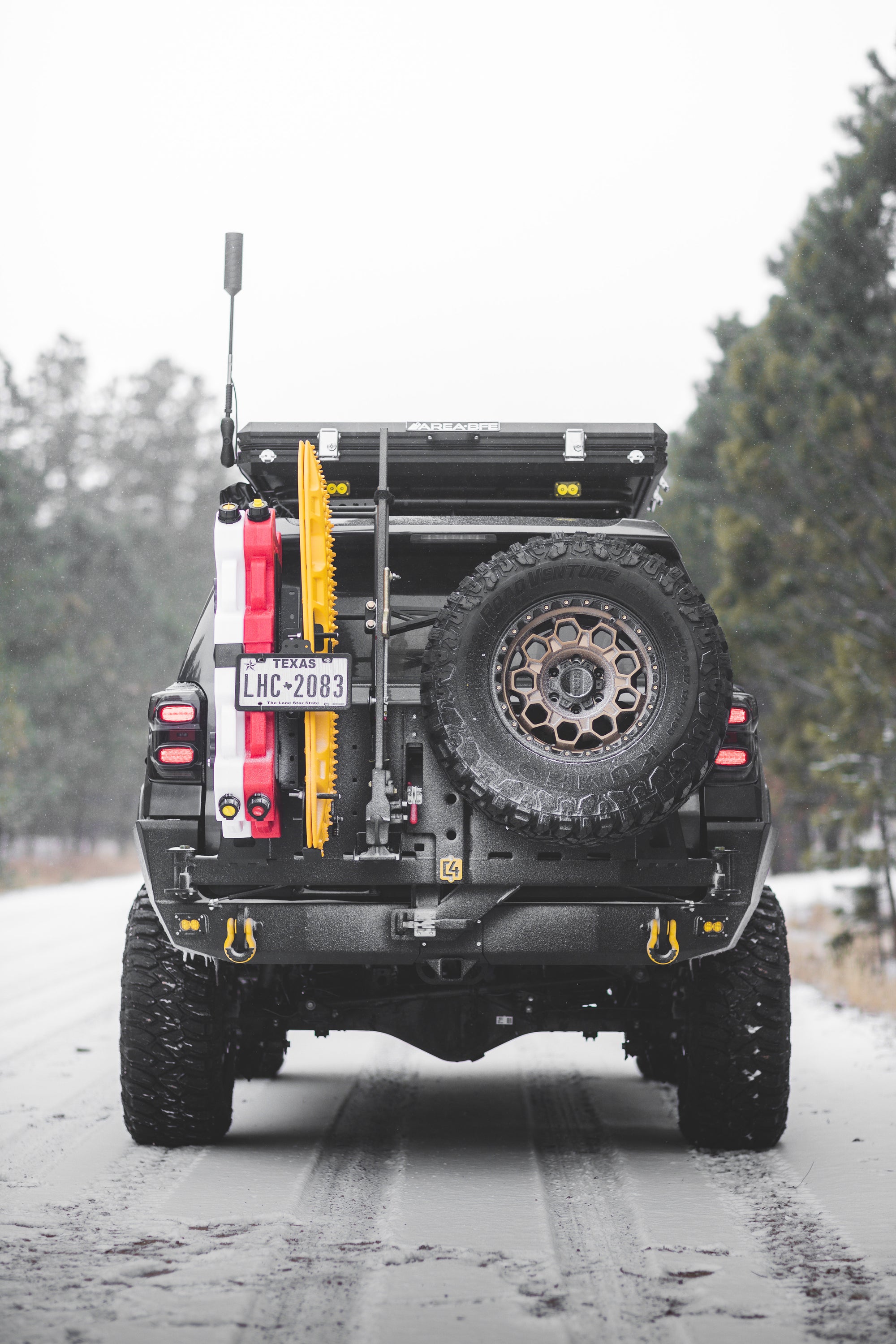 C4 Fabrication Overland Series Rear Bumper (Dual Swing-Out With Tire C ...