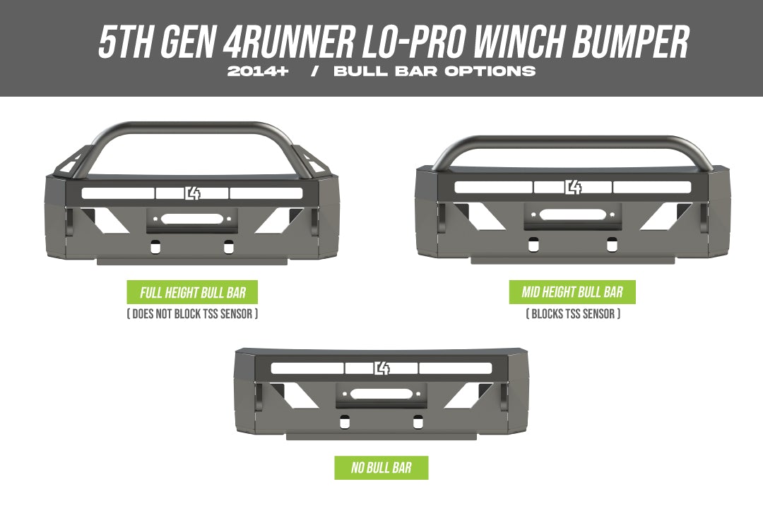 C4 Fabrication Lo Pro Winch Bumper for 2014+ 4Runner
