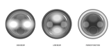 STEDI IRIS Chrome 7" LED Headlight